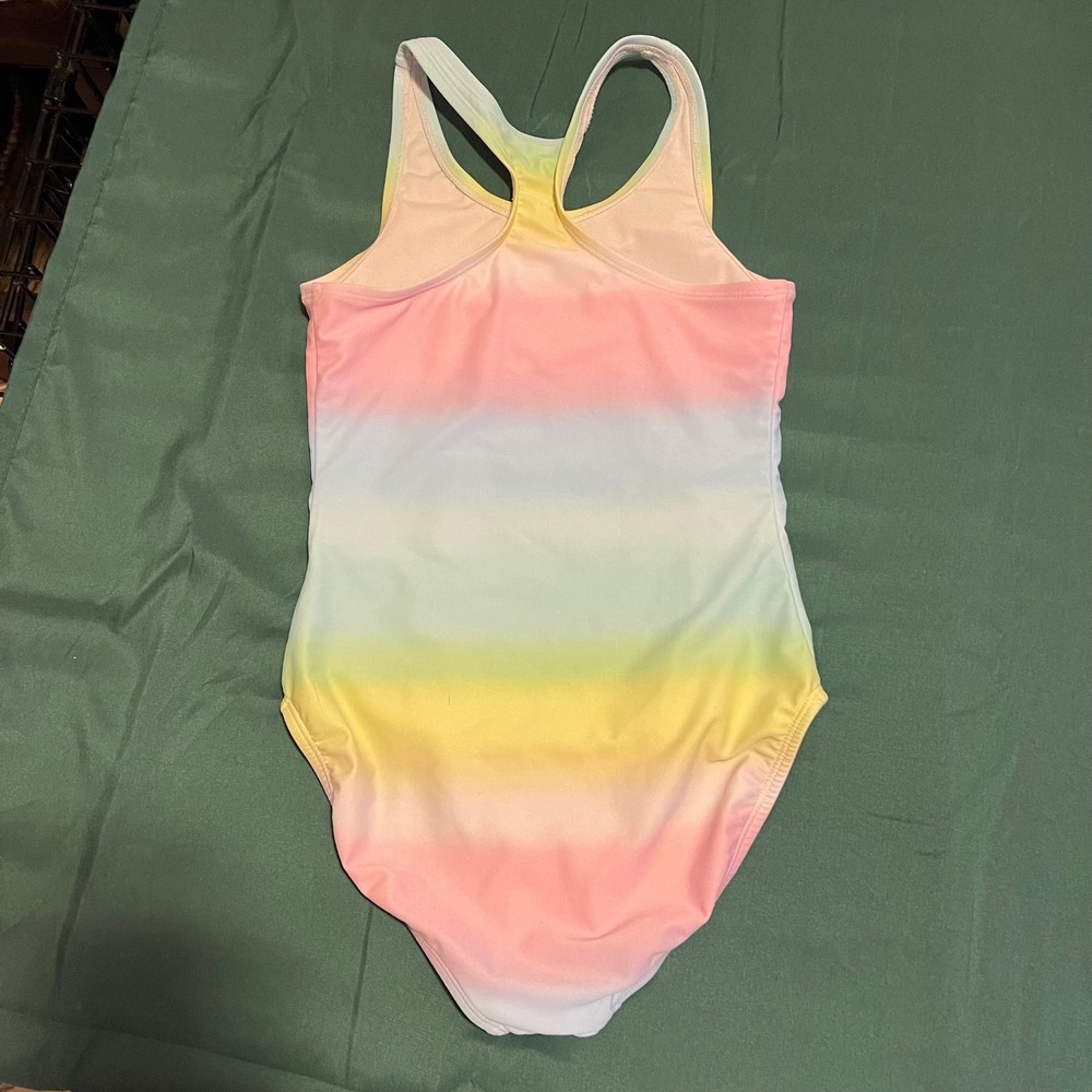 Gap Kids Girls Multicolor Ombre Racerback One Piece Swimsuit M